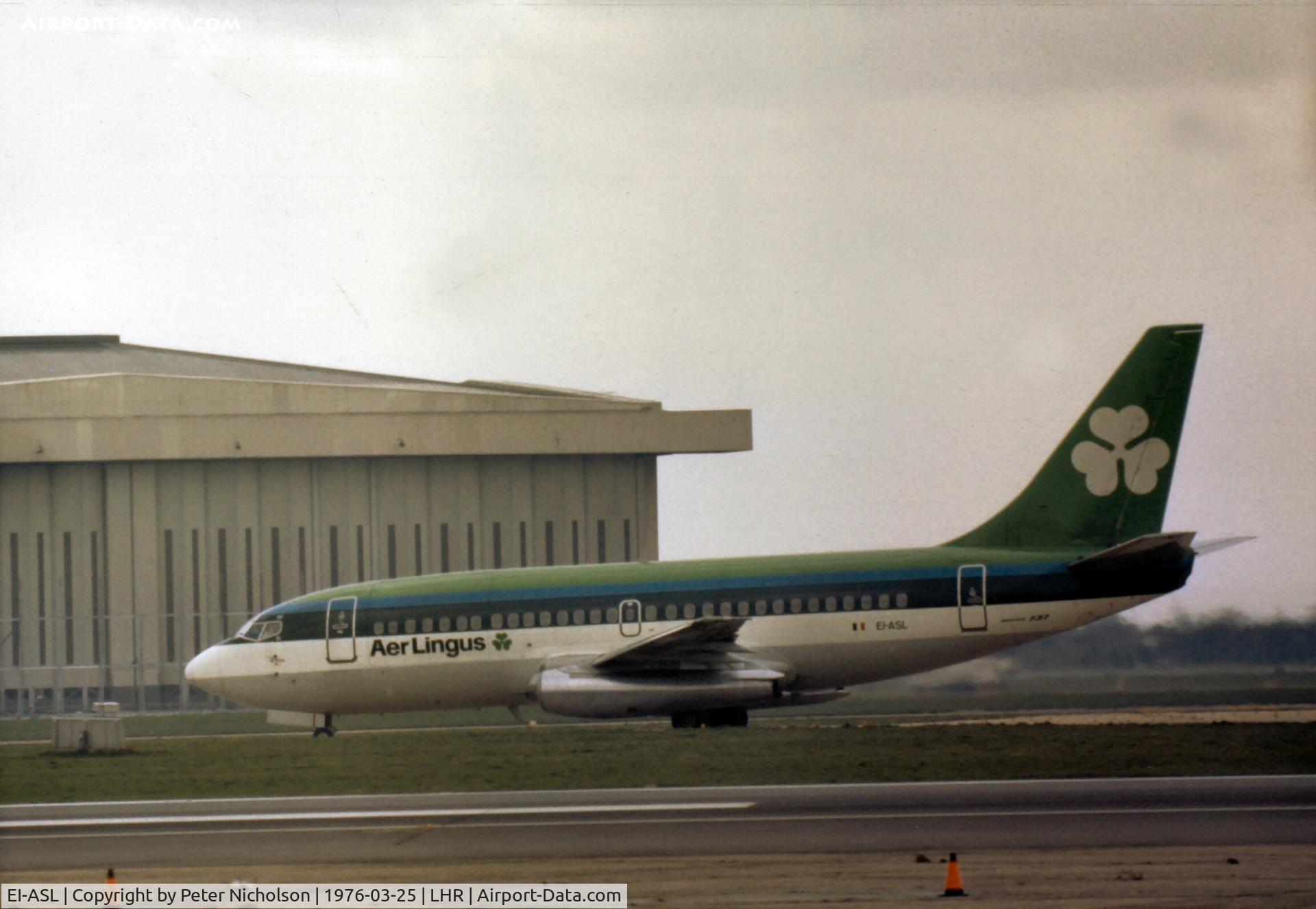 EI-ASL, 1975 Boeing 737-248C C/N 21011, Operated by Aer Lingus as 