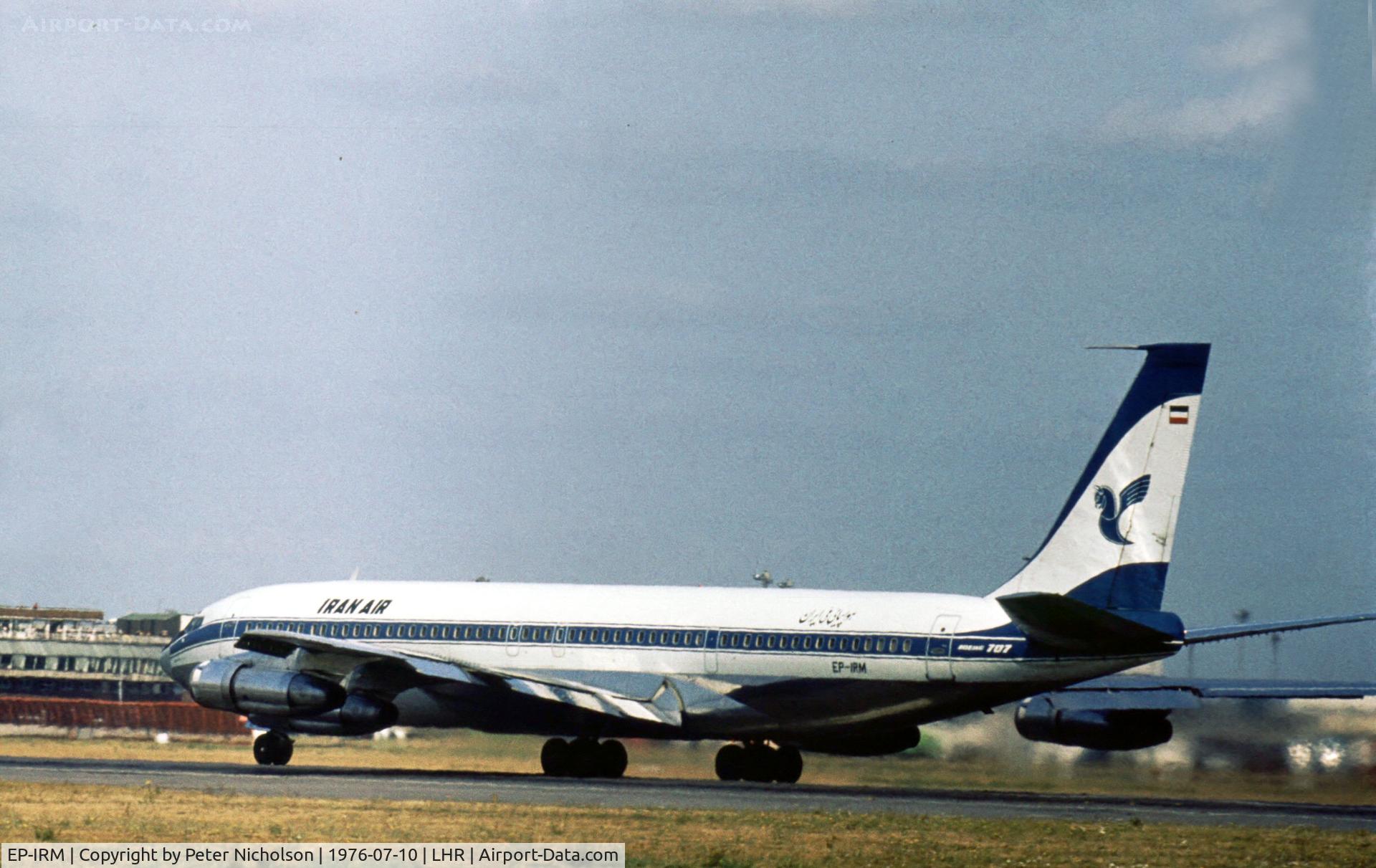 EP-IRM, 1970 Boeing 707-386C C/N 20288, Boeing 707 of Iran Air, named 