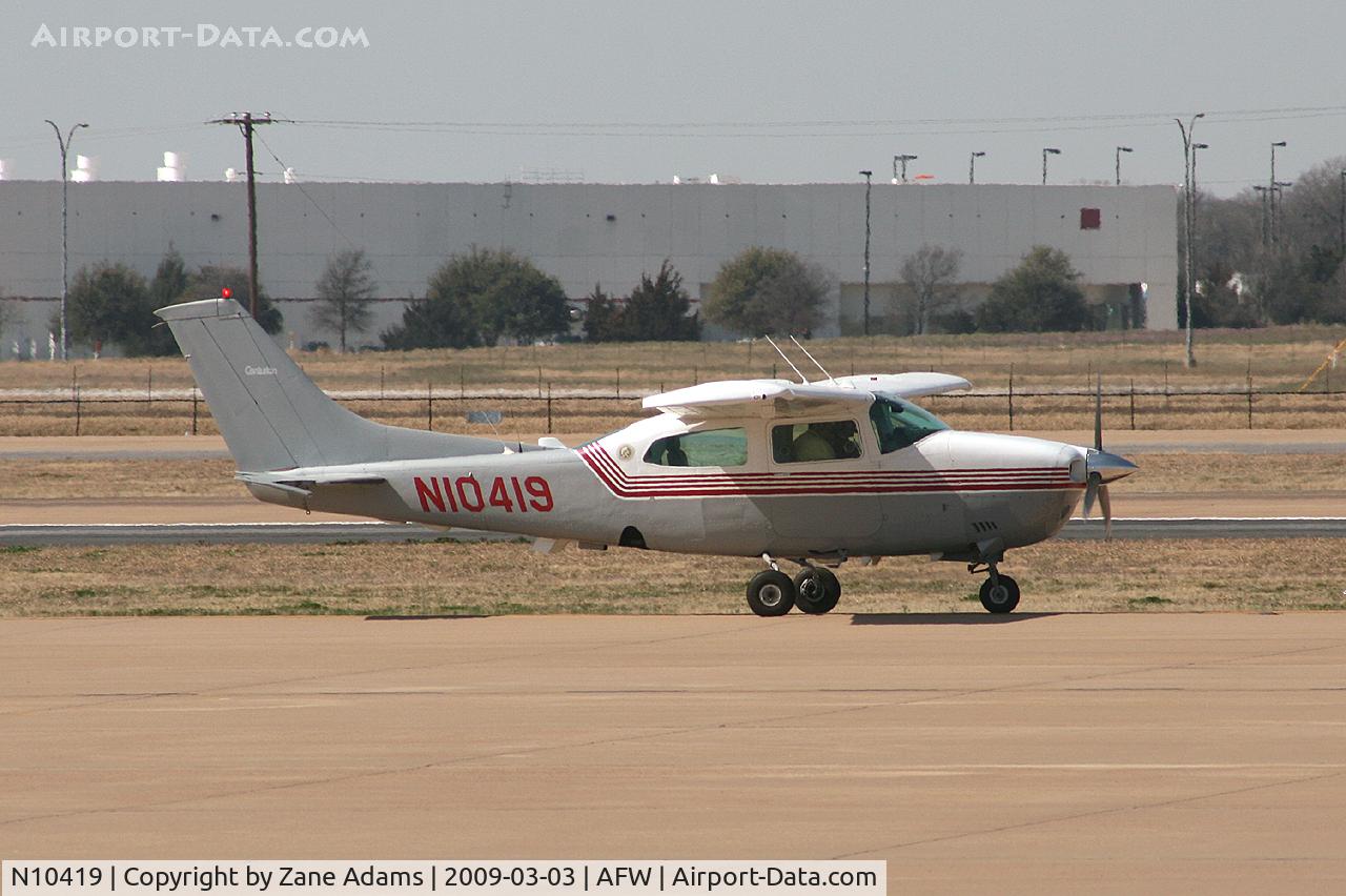 N10419, 1976 Cessna T210L Turbo Centurion C/N T21061484, At Alliance - Fort Worth