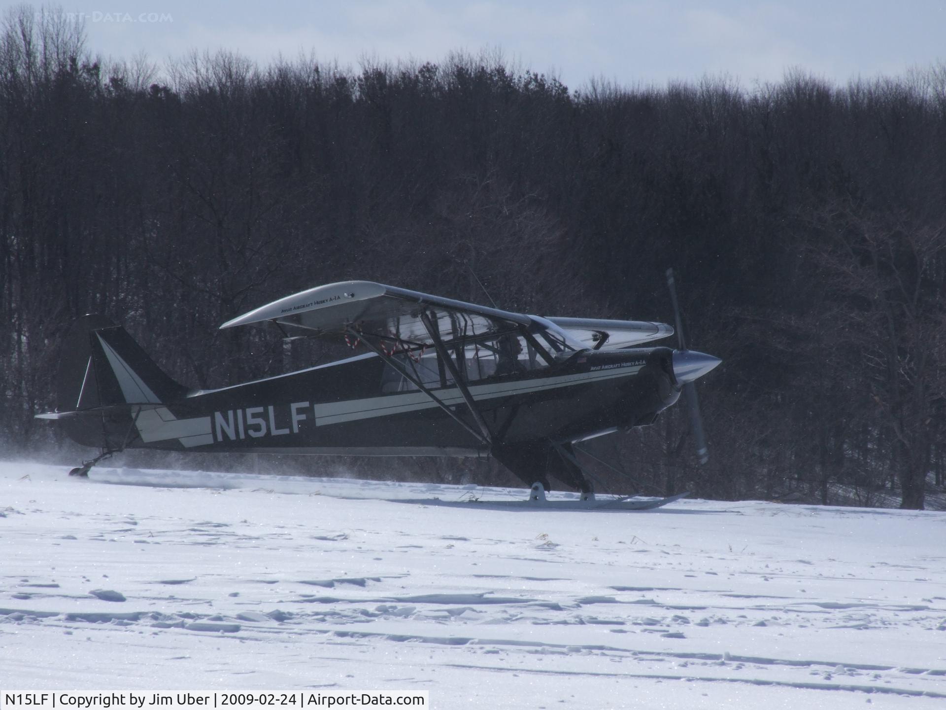 N15LF, 1998 Aviat A-1A Husky C/N 1395, Downhill/Downwind takeoff