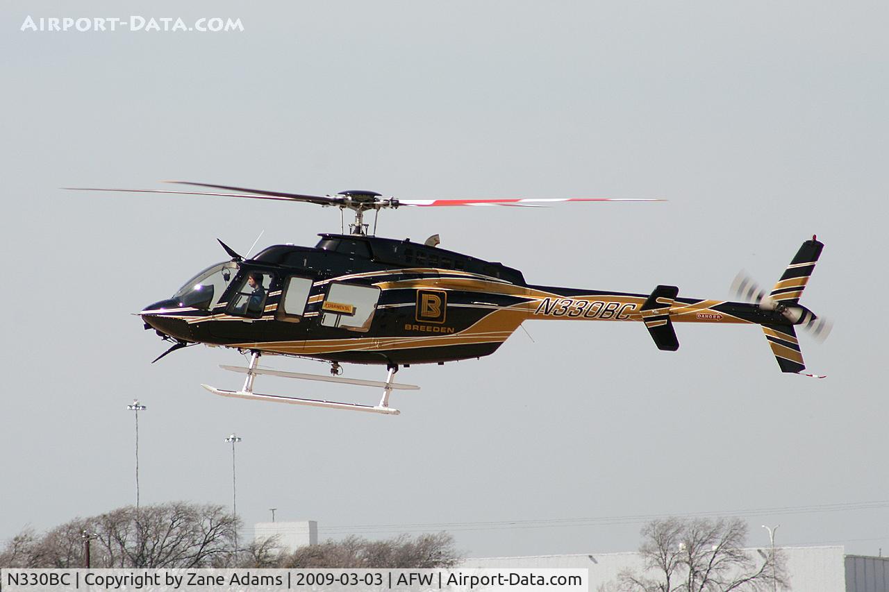 N330BC, 2006 Bell 407 C/N 53717, Landing at Bell Helicopter - Alliance, Fort Worth