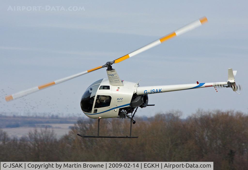 G-JSAK, 1999 Robinson R22 Beta C/N 2959, Around she goes!