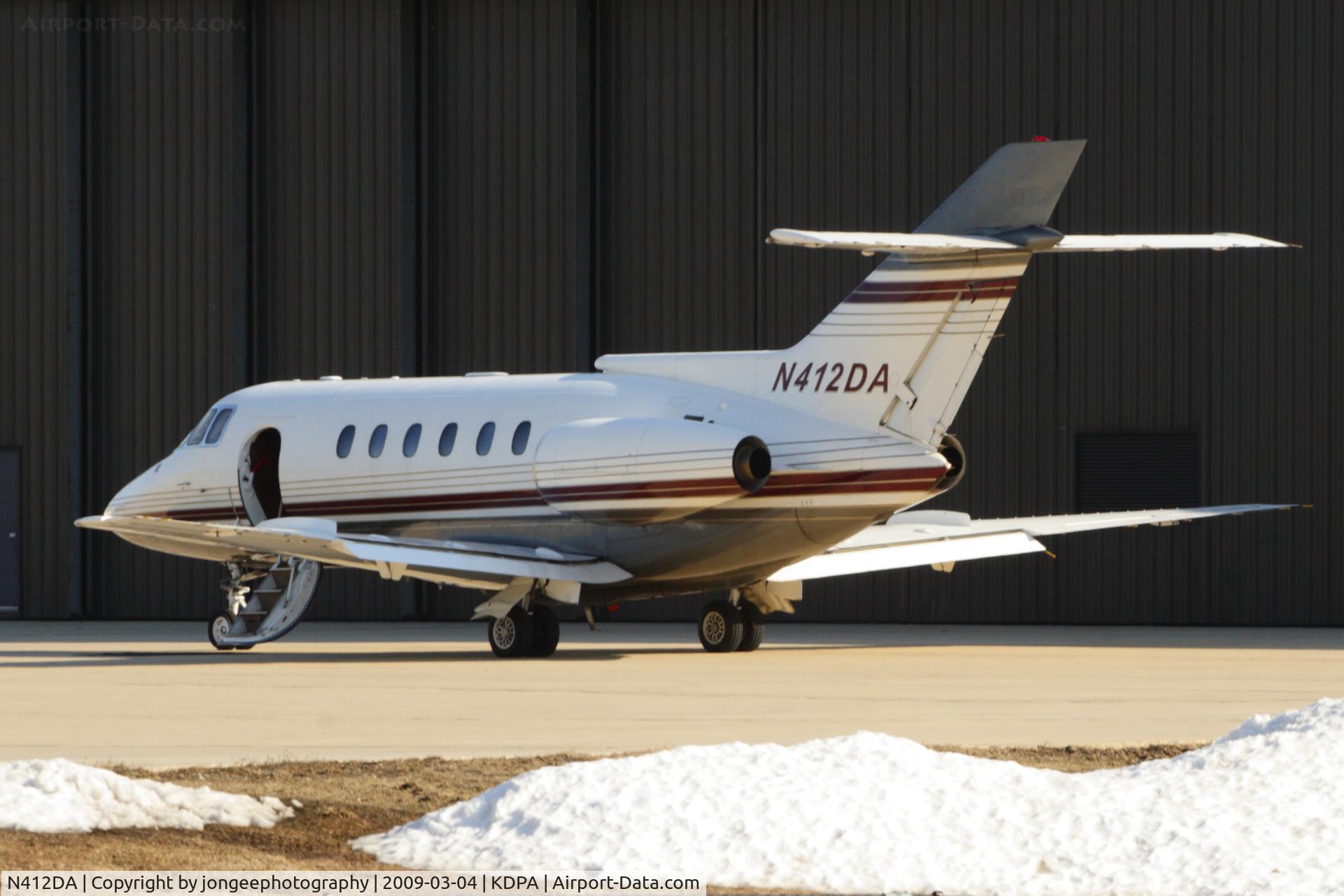 N412DA, British Aerospace BAe.125 Series 800A C/N 258061, READY TO BOARD AT KDPA