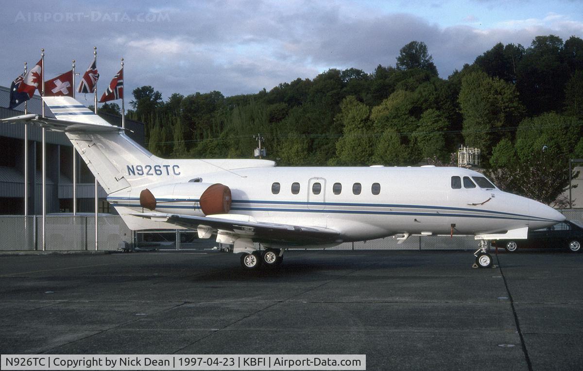 N926TC, 1978 Hawker Siddeley HS.125 Series 700A C/N 257021, KBFI