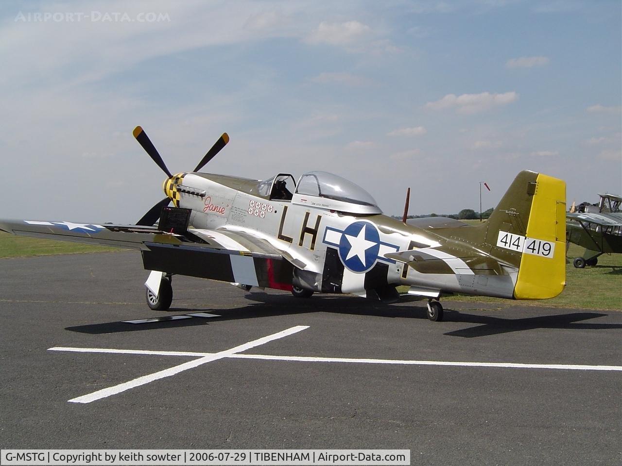G-MSTG, 1945 North American P-51D Mustang C/N 124-48271, Parked up after its fantastic display