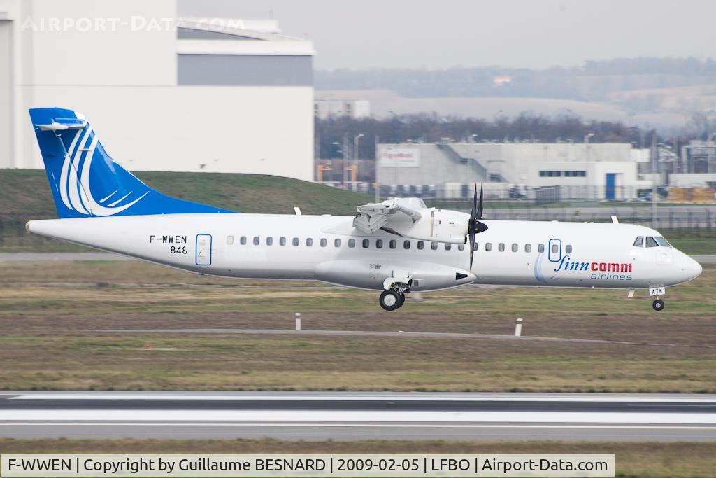 F-WWEN, 2009 ATR 72-212A C/N 848, Landing 14R