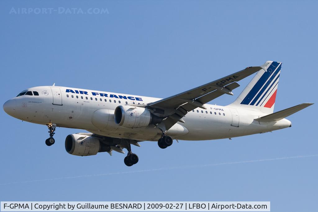 F-GPMA, 1998 Airbus A319-113 C/N 598, Landing 32L