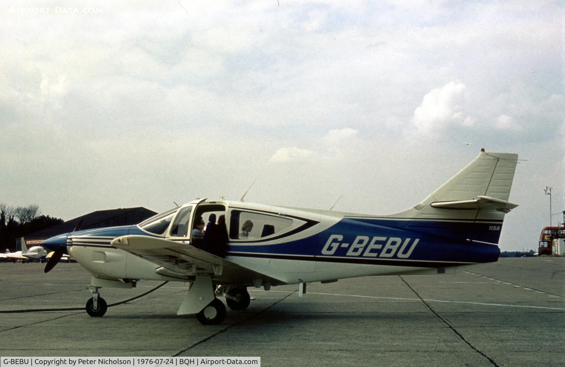 G-BEBU, 1975 Rockwell International 112 Commander C/N 272, A Biggin Hill resident seen during the Summer of 1976.