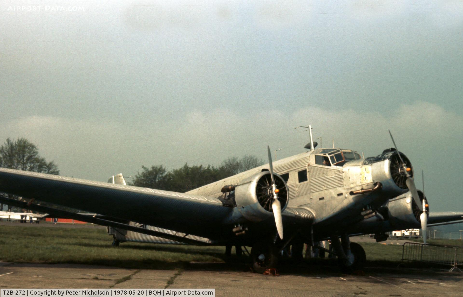 T2B-272, Junkers (CASA) 352L (Ju-52) C/N 163, Before civilian regn within the RAF Museum, Cosford and seen at the 1978 Biggin Hill Airshow.