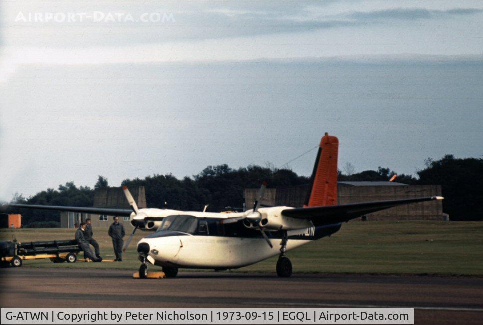 G-ATWN, Aero Commander 680F Commander C/N 680F-943-14, This Aero Commander attended the 1973 Leuchars Airshow.