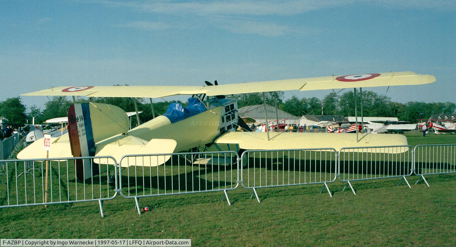 F-AZBP, 1980 Breguet 14P Replica C/N 02, Breguet Br.XIV replica at the Meeting Aerien 1997, La-Ferte-Alais, Cerny