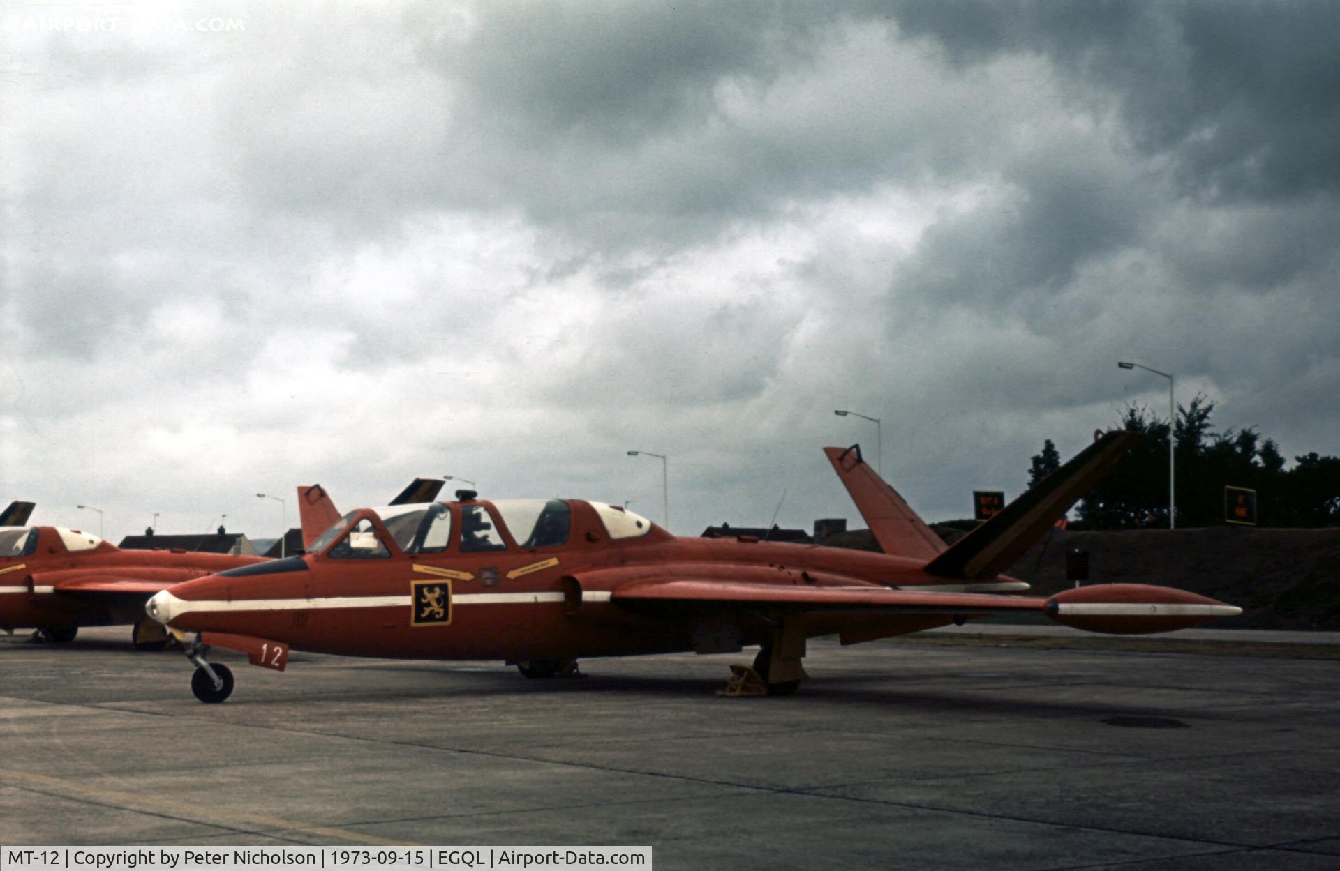 MT-12, Fouga CM-170 Magister C/N 269, Belgian Air Force Magister of the 