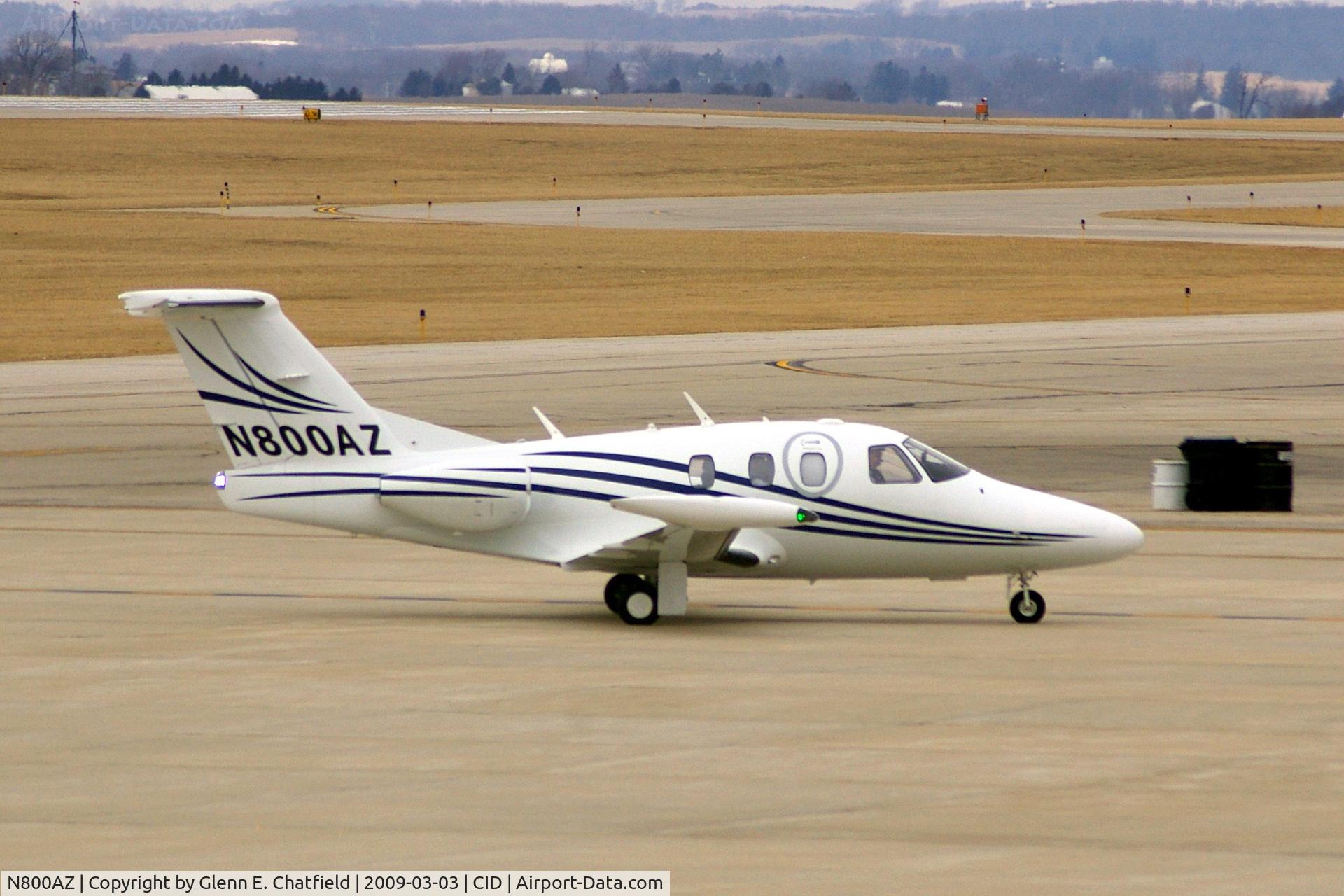 N800AZ, 2008 Eclipse Aviation Corp EA500 C/N 000153, Taxiing to Landmark FBO.