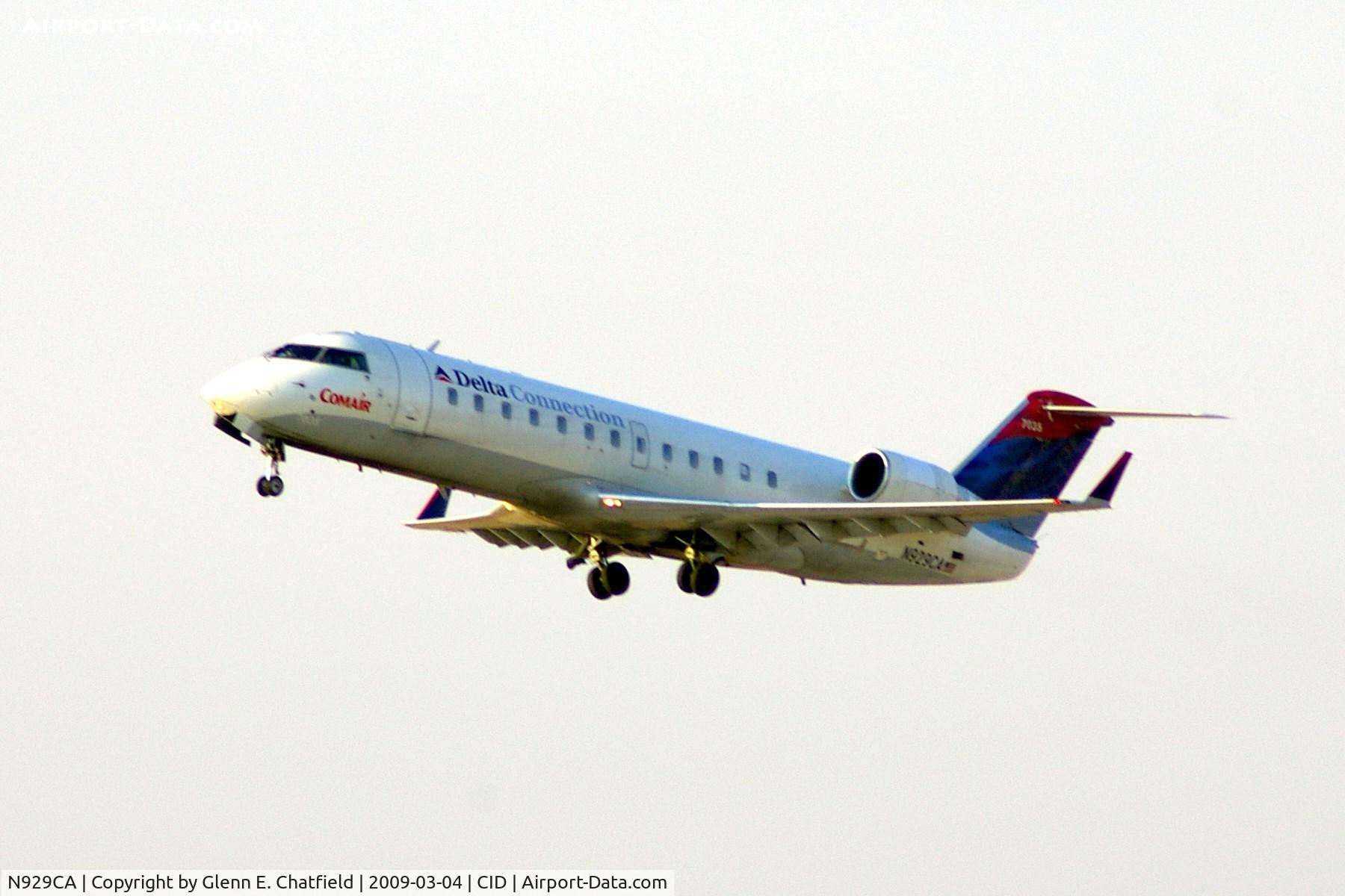 N929CA, 1993 Canadair CL-600-2B19 C/N 7035, Departing Runway 9.