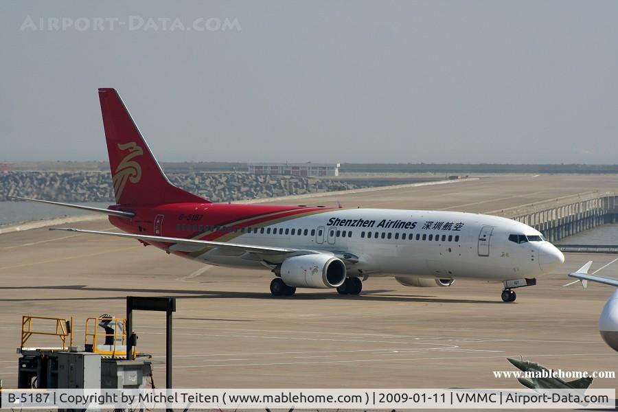 B-5187, 2006 Boeing 737-8BK C/N 33828, Shenzhen Airlines