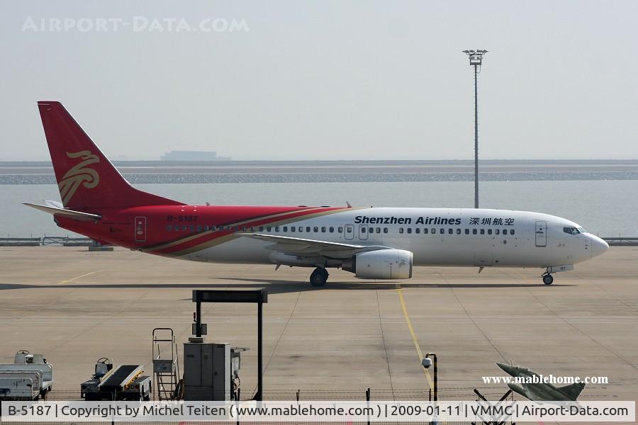 B-5187, 2006 Boeing 737-8BK C/N 33828, Shenzhen Airlines