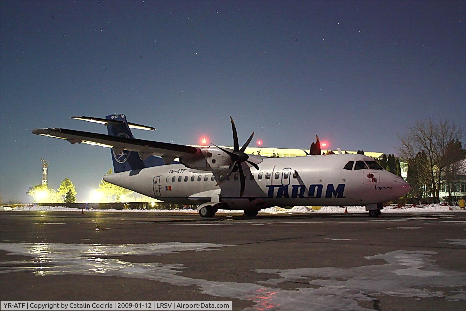 YR-ATF, 1999 ATR 42-500 C/N 599, Overnight stay in Suceava