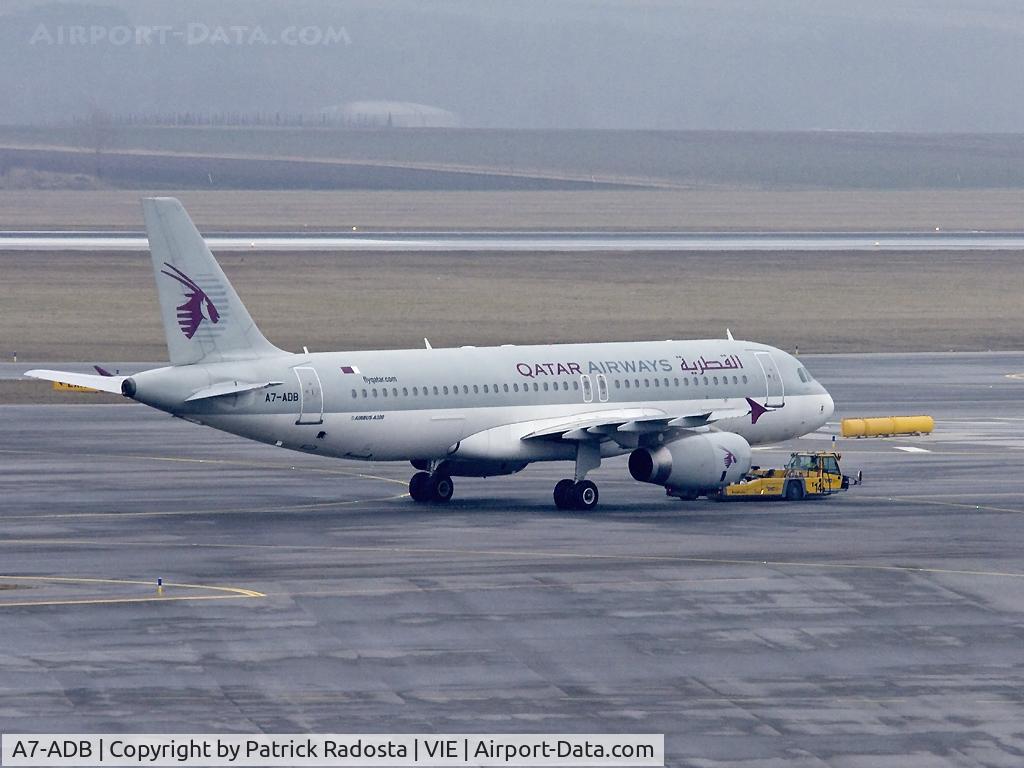 A7-ADB, 2001 Airbus A320-232 C/N 1648, Preparing for a flight to Doha