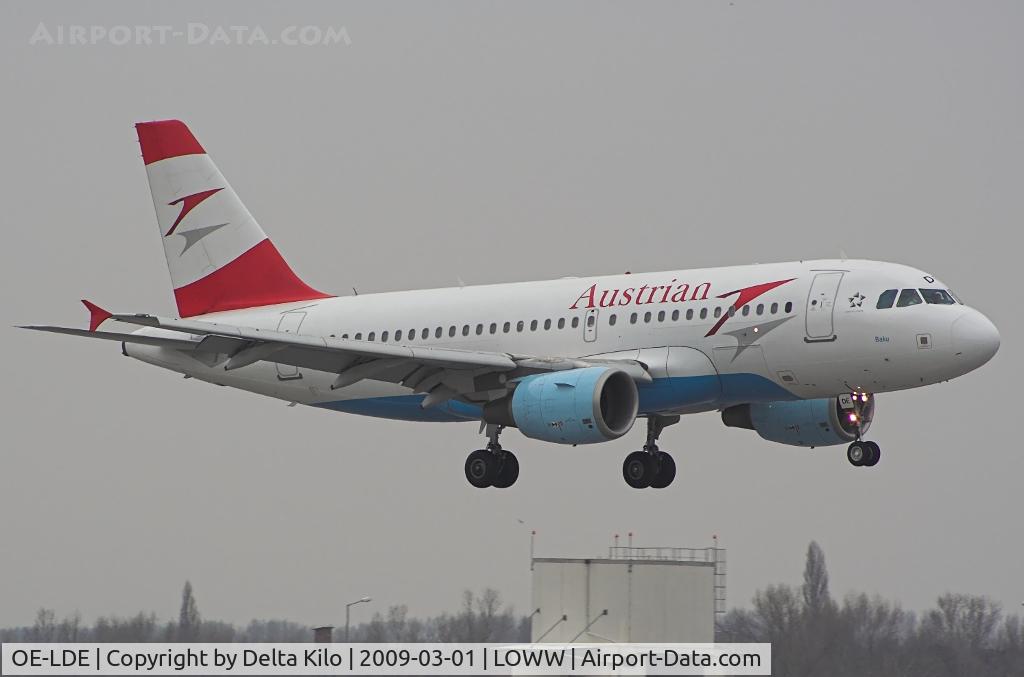 OE-LDE, 2005 Airbus A319-112 C/N 2494, AUSTRIAN AIRLINES