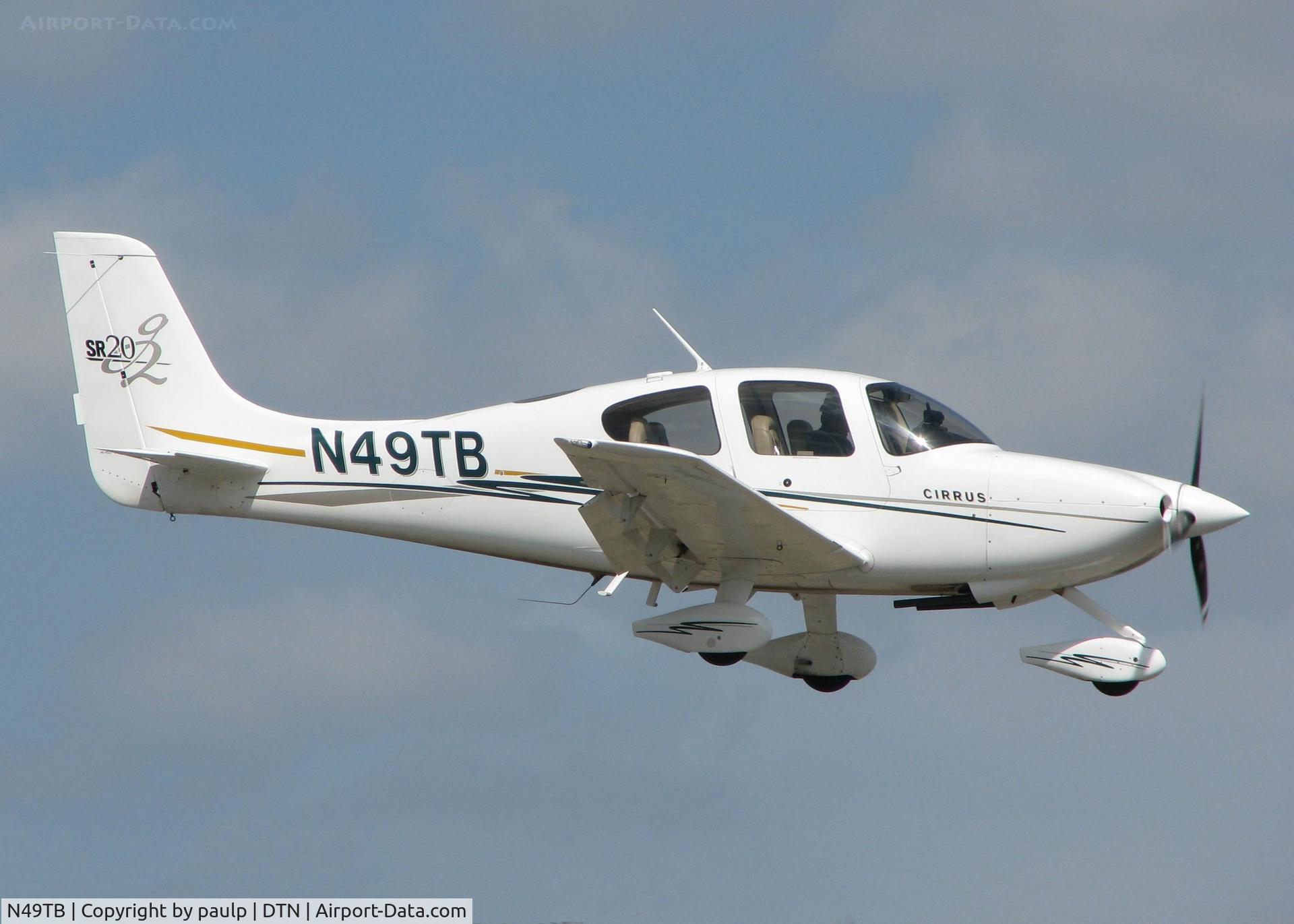 N49TB, 2004 Cirrus SR20 G2 C/N 1466, Landing on 14 at Downtown Shreveport.