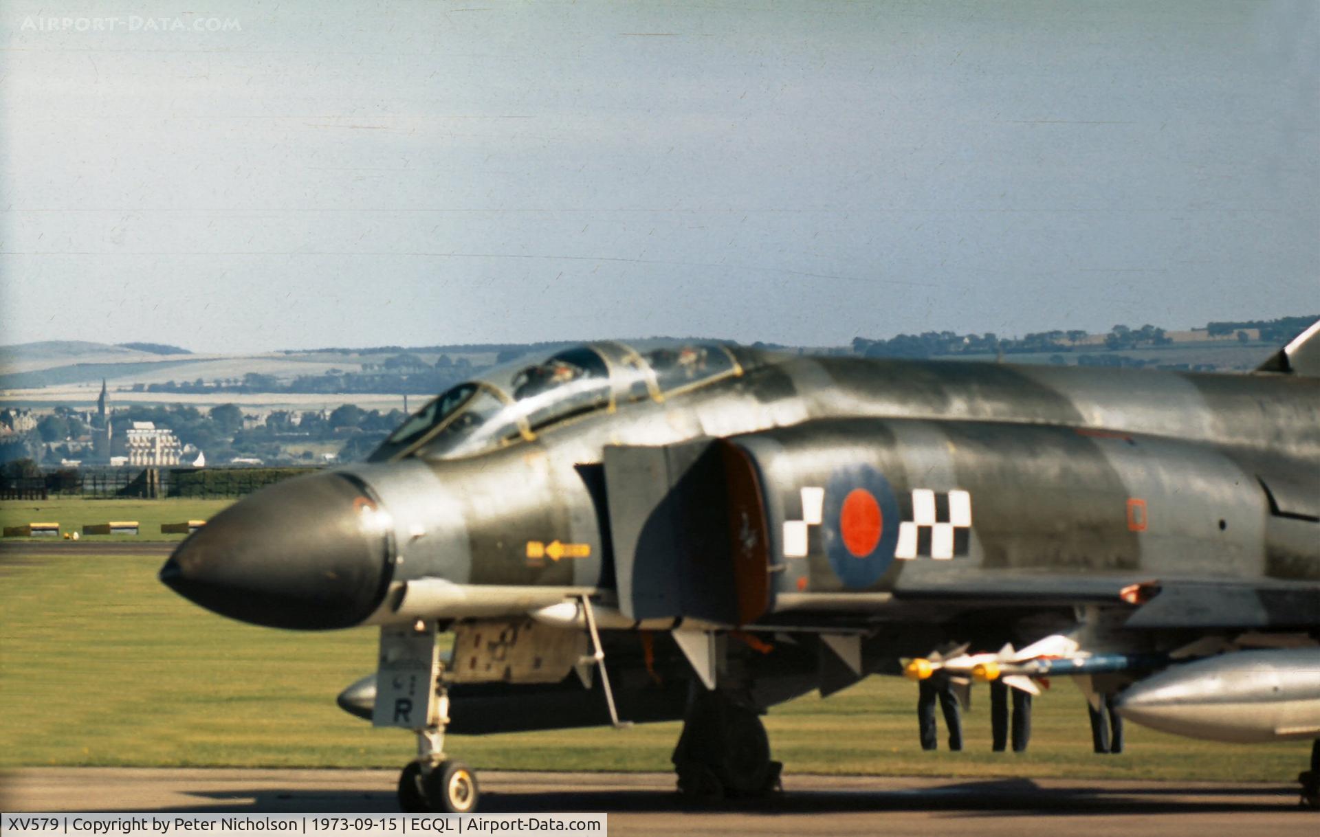 XV579, 1968 McDonnell Douglas Phantom FG1 C/N 933/3204, Phantom of 43 Squadron on display at the 1973 Leuchars Airshow.