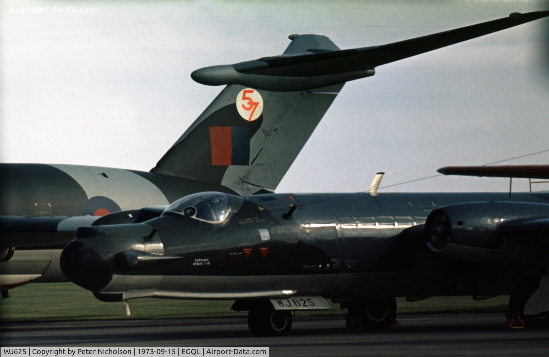 WJ625, 1954 English Electric Canberra T.17 C/N HP-192B, 360 Squadron provided this Canberra for the 1973 Leuchars Airshow