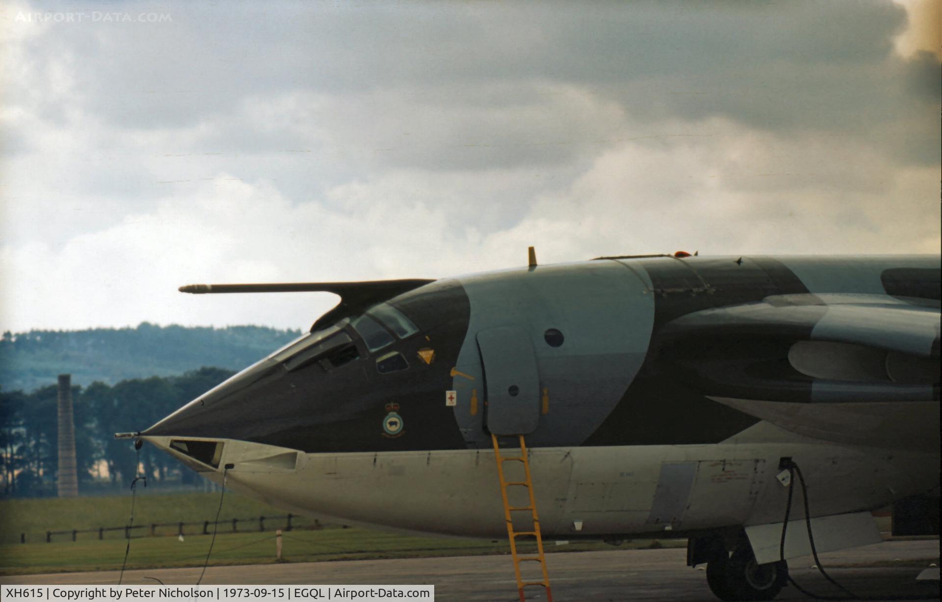 XH615, 1959 Handley Page Victor BK.1A C/N HP80/38, Victor tanker conversion displayed at the 1973 Leuchars Airshow.