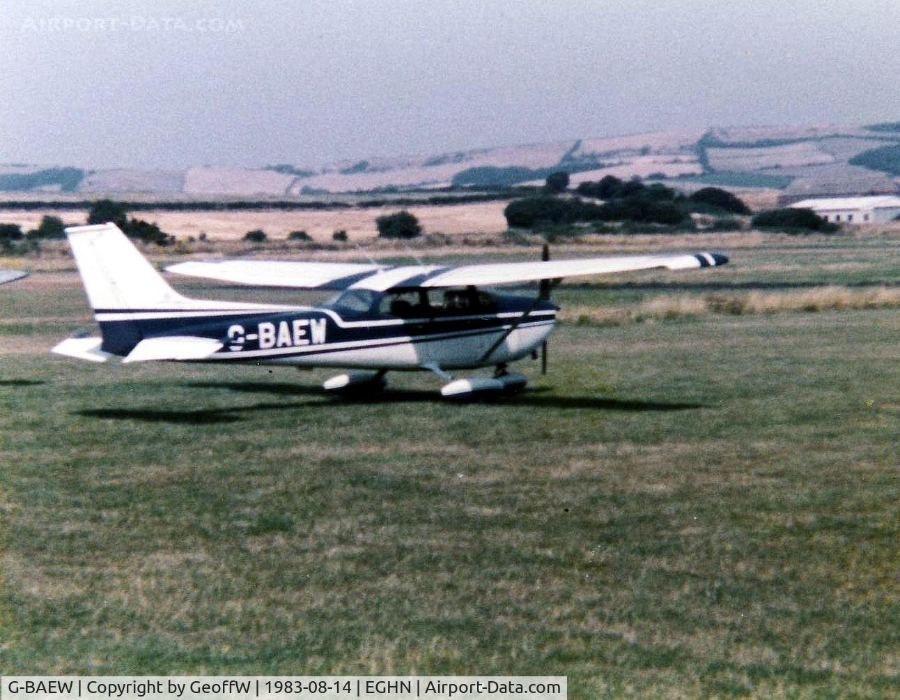 G-BAEW, 1972 Reims F172M Skyhawk Skyhawk C/N 0914, Cessna F172M G-BAEW visiting Sandown 14.8.83