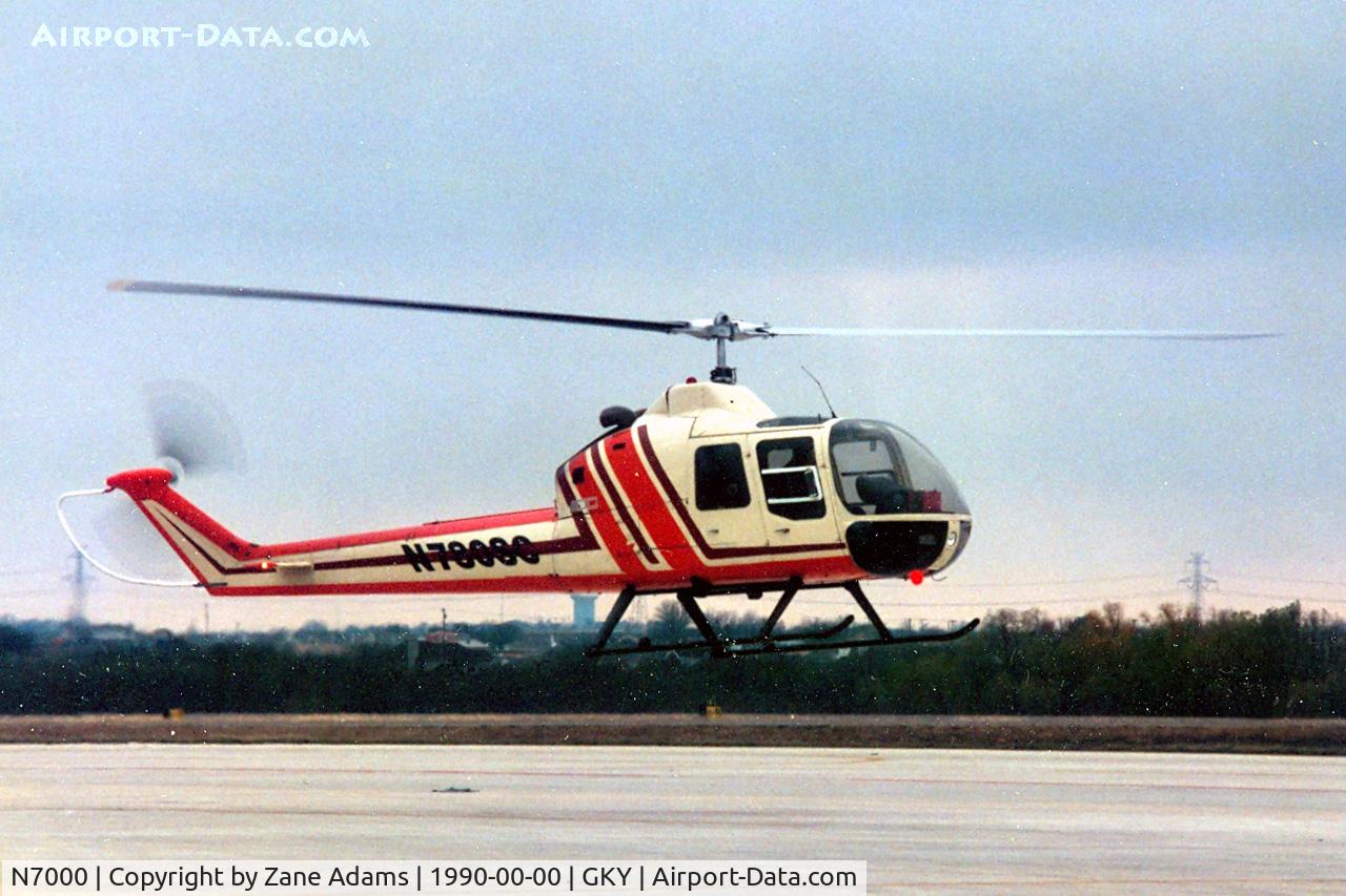 N7000, Fairchild Hiller FH-1100 C/N 0000, At Arlington Municipal - Farchild Hiller FH-1000 demonstrator