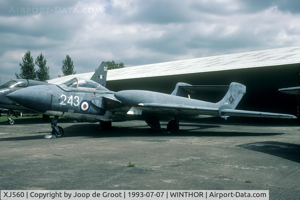 XJ560, De Havilland DH-110 Sea Vixen FAW.2 C/N 10042, This Sea Vixen in the Newark Air Museum was in terrible need of some paint work.
