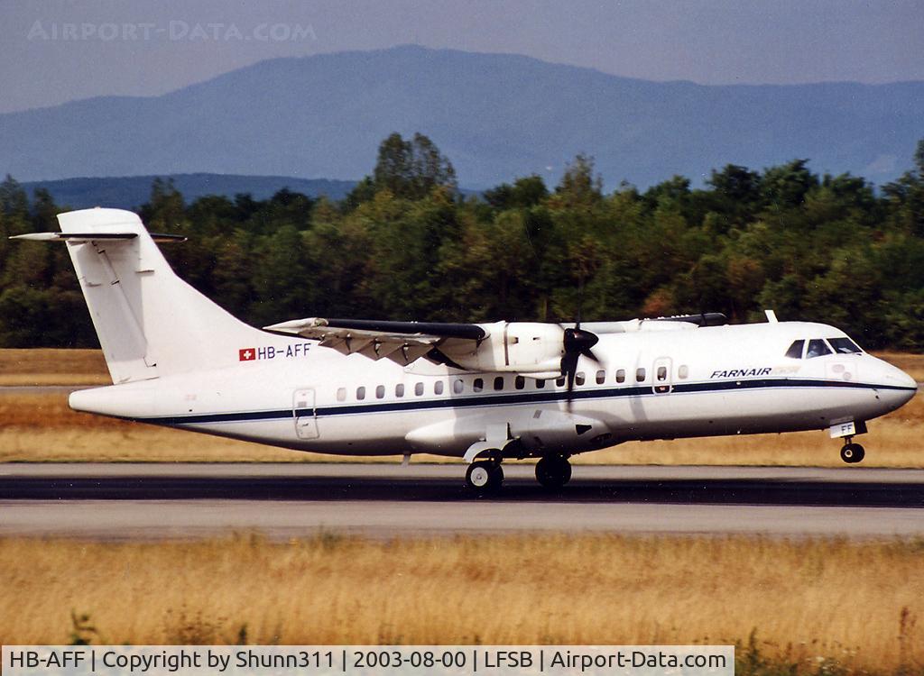 HB-AFF, 1991 ATR 42-320 C/N 264, On landing with Farnair Europe