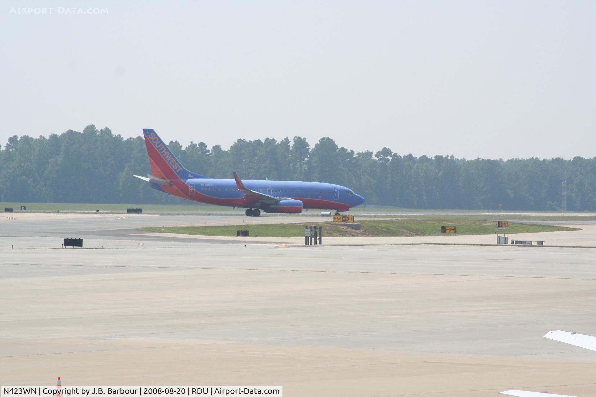 N423WN, 2002 Boeing 737-7H4 C/N 29827, N/A