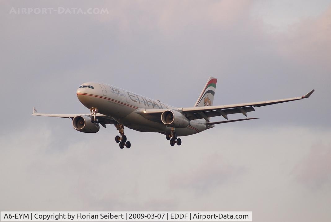 A6-EYM, 2007 Airbus A330-243 C/N 824, Etihad