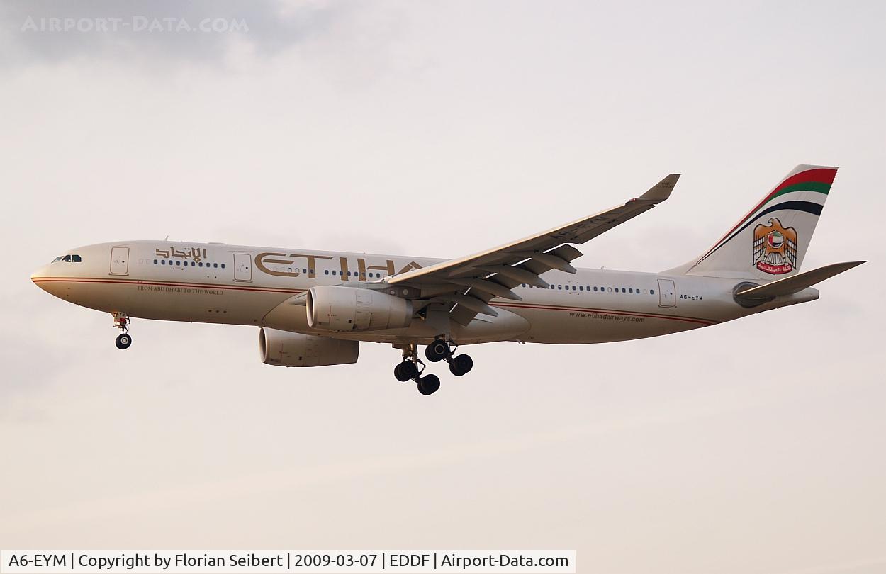 A6-EYM, 2007 Airbus A330-243 C/N 824, Etihad Airbus A330