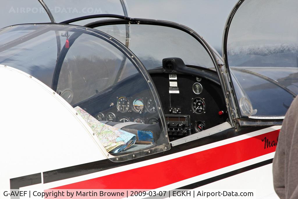 G-AVEF, 1963 SAN Jodel D-150 Mascaret C/N 16, Cockpit close-up