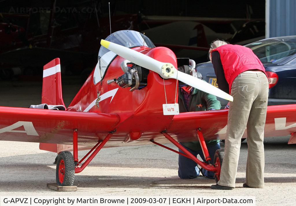 G-APVZ, 1960 Rollason Druine D.31 Turbulent C/N PFA 545, Close-up