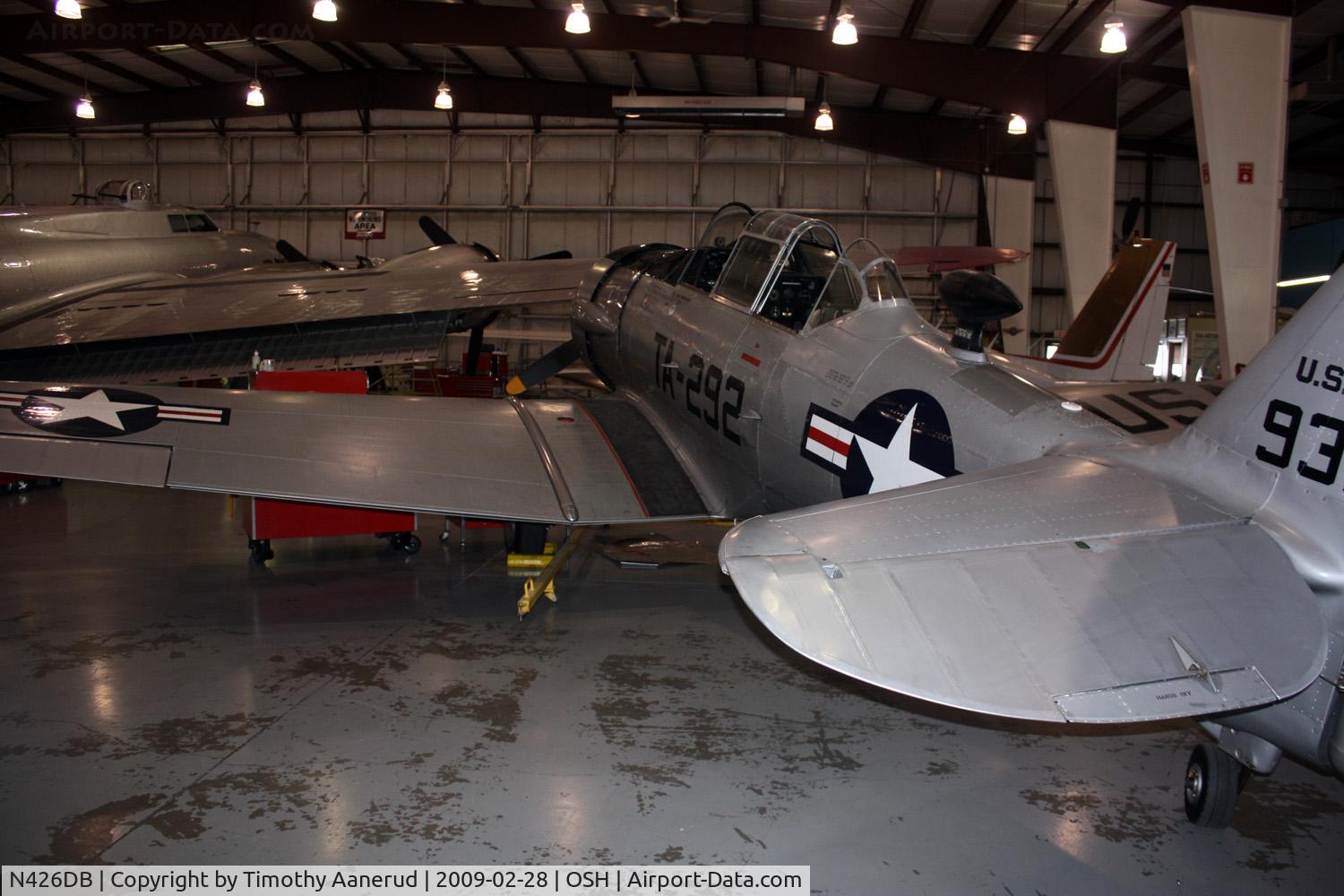 N426DB, 1958 North American AT-6G Texan C/N 168-394 (49-3292), Freshly annualed and being returned to its owners after being displayed at the EAA Musuem