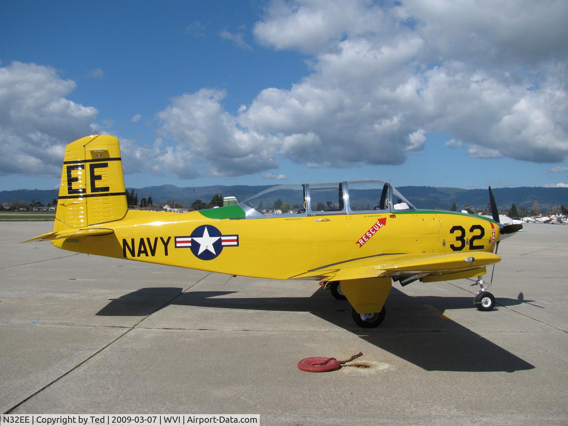 N32EE, 1953 Beech (CCF) T-34A (A45) Mentor C/N CCF34-61, N32EE at WVI