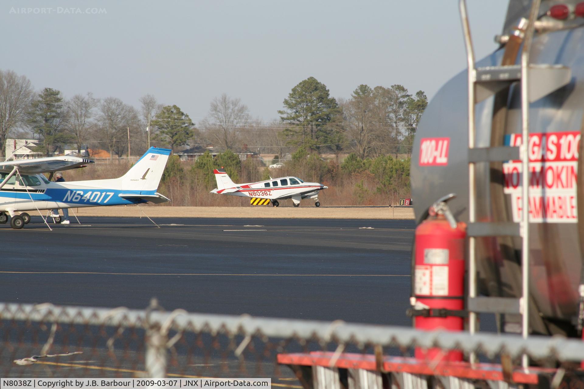 N8038Z, 1990 Beech A36 Bonanza 36 C/N E-2568, N/A