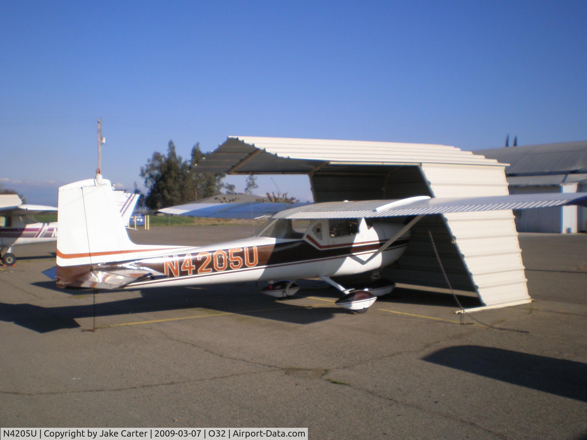 N4205U, 1963 Cessna 150D C/N 15060205, At Reedley Muni (o32)