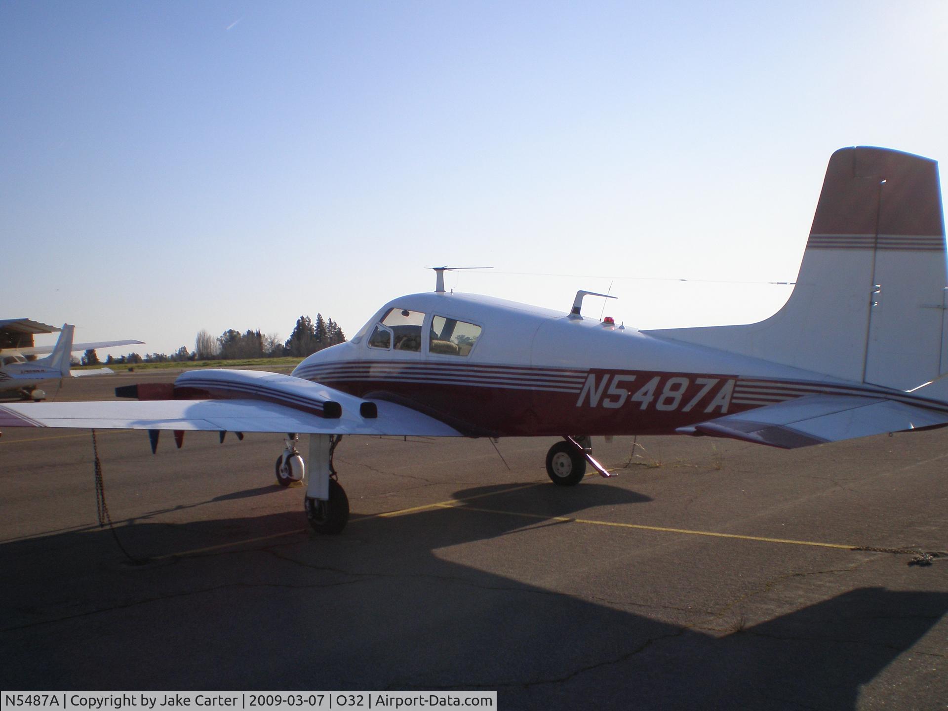 N5487A, 1958 Cessna 310B C/N 35687, At Reedley Muni.  Underwing Exhaust STC. For Sale-