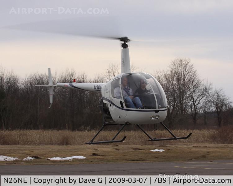N26NE, 1993 Robinson R22 BETA C/N 2353, Training at Northeast Helicopters, Ellington, CT.