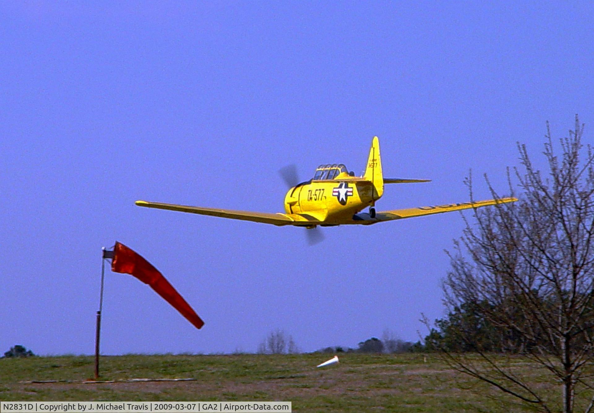 N2831D, 1941 North American T-6G Texan C/N 197-73, N2831D at GA2