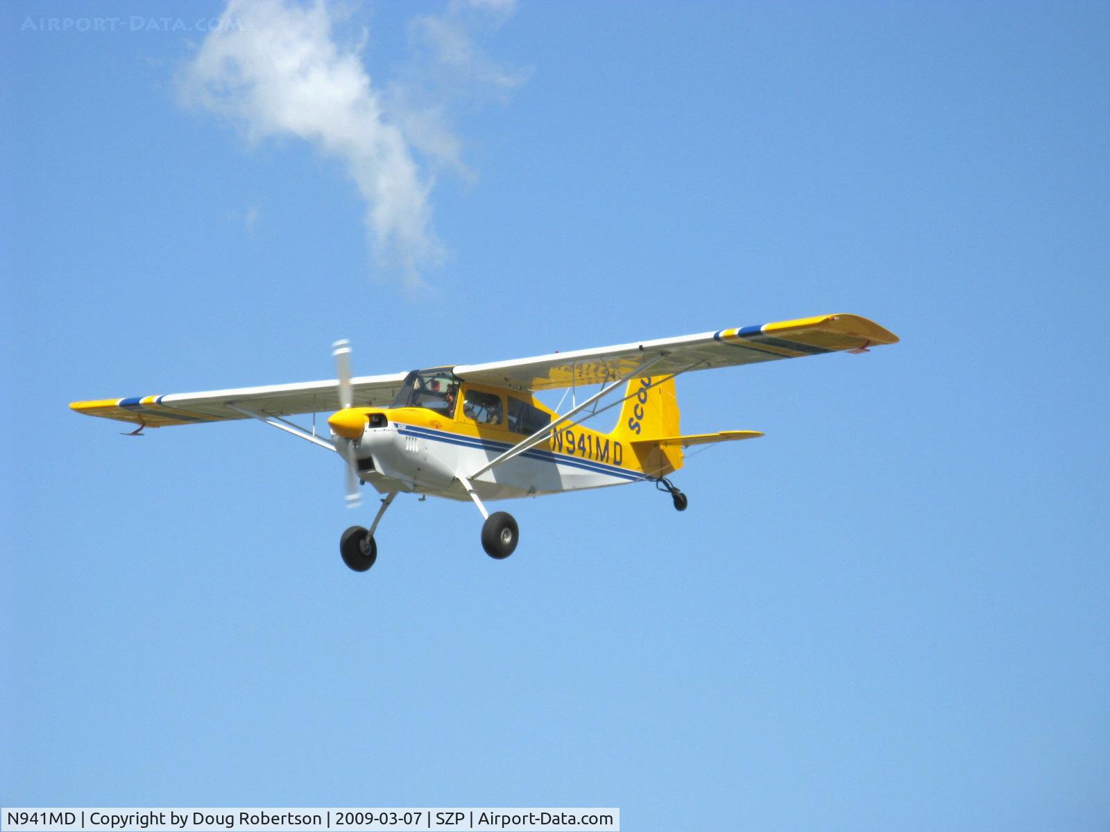 N941MD, 1996 American Champion 8GCBC Scout C/N 375-96, 1996 American Champion 8GCBC SCOUT, Lycoming O-360-E2C 180 Hp, on final for Rwy 22