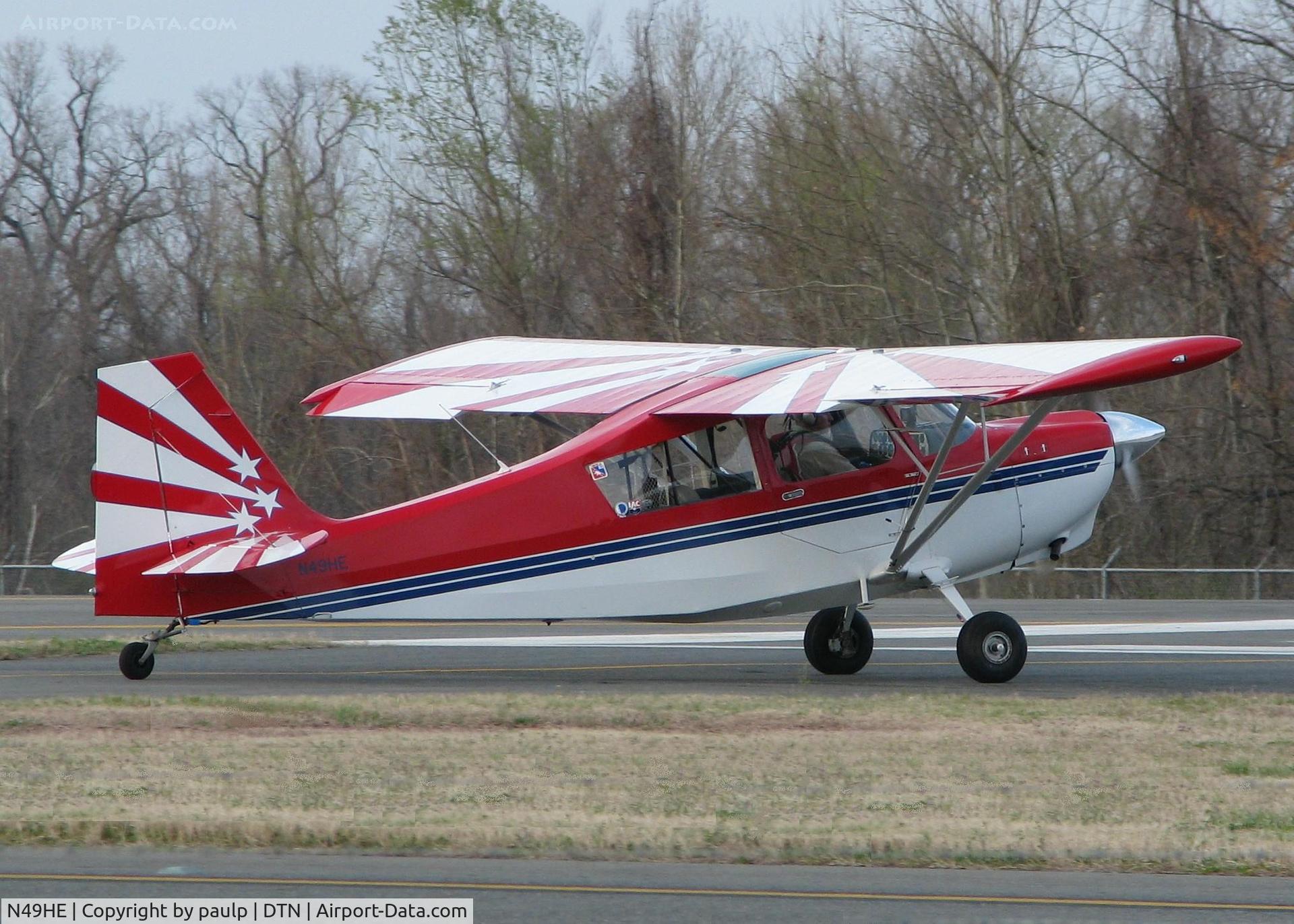 N49HE, 1996 American Champion 8KCAB Decathlon C/N 764-96, At Downtown Shreveport. 