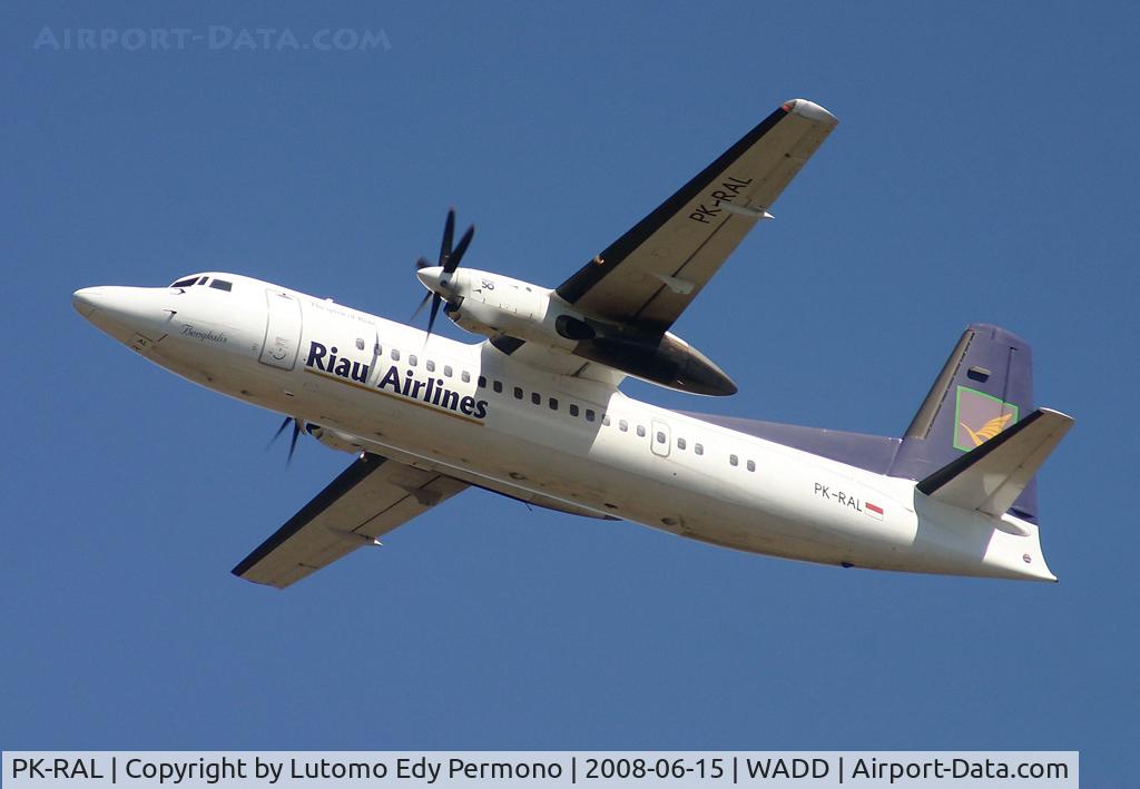 PK-RAL, 1993 Fokker 50 C/N 20282, Riau Airlines