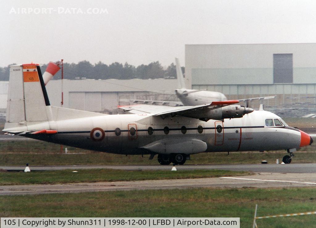 105, Aérospatiale N-262D-51 Fregate C/N 105, Lining up rwy 23 for departure