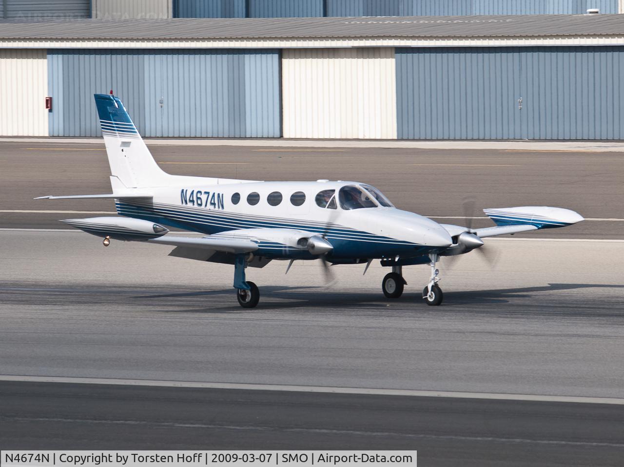 N4674N, 1980 Cessna 340A C/N 340A1023, N4674N arriving on RWY 03