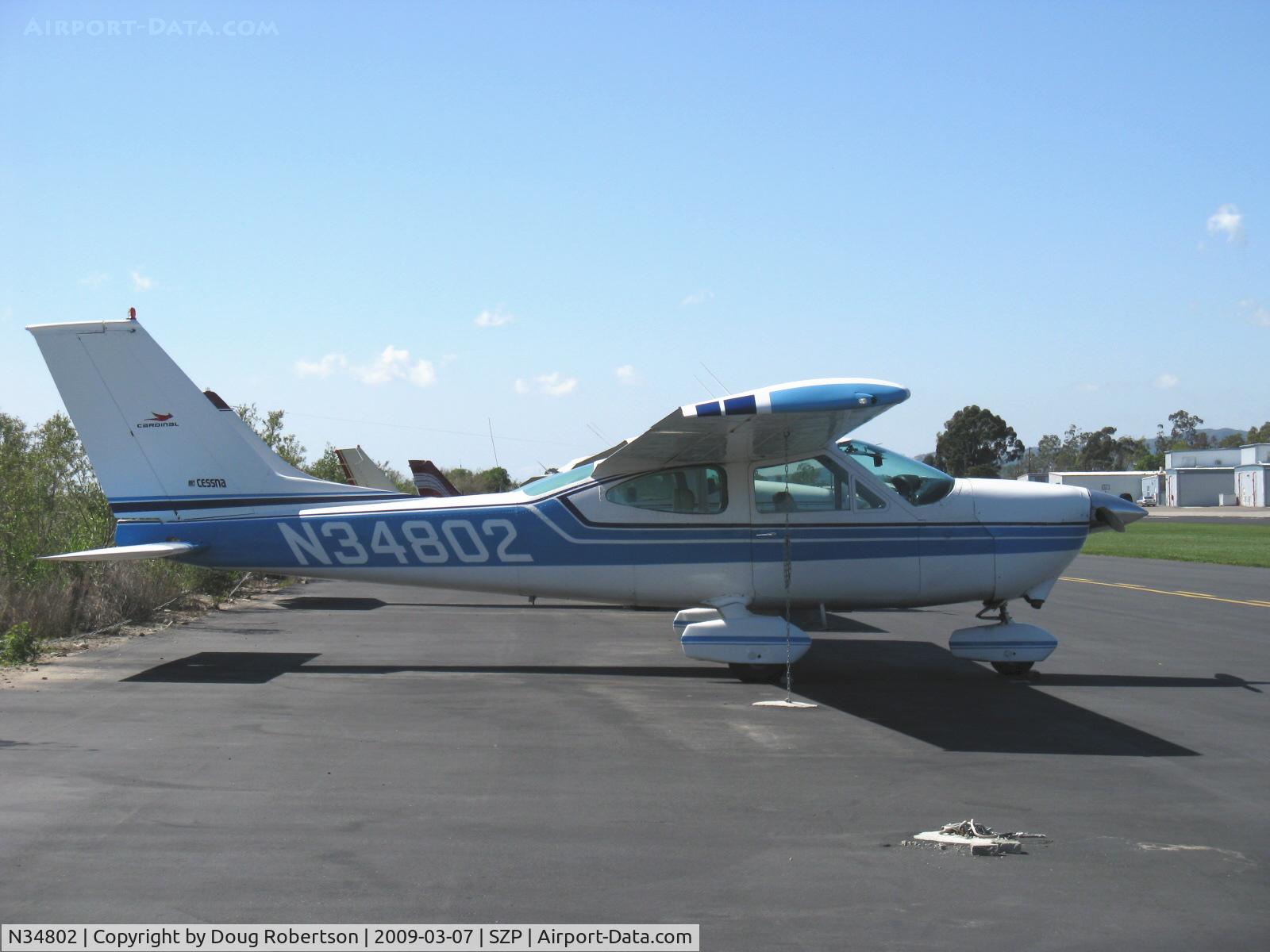 N34802, 1973 Cessna 177B Cardinal C/N 17702011, 1973 Cessna 177B CARDINAL, Lycoming O&VO-360 180 Hp