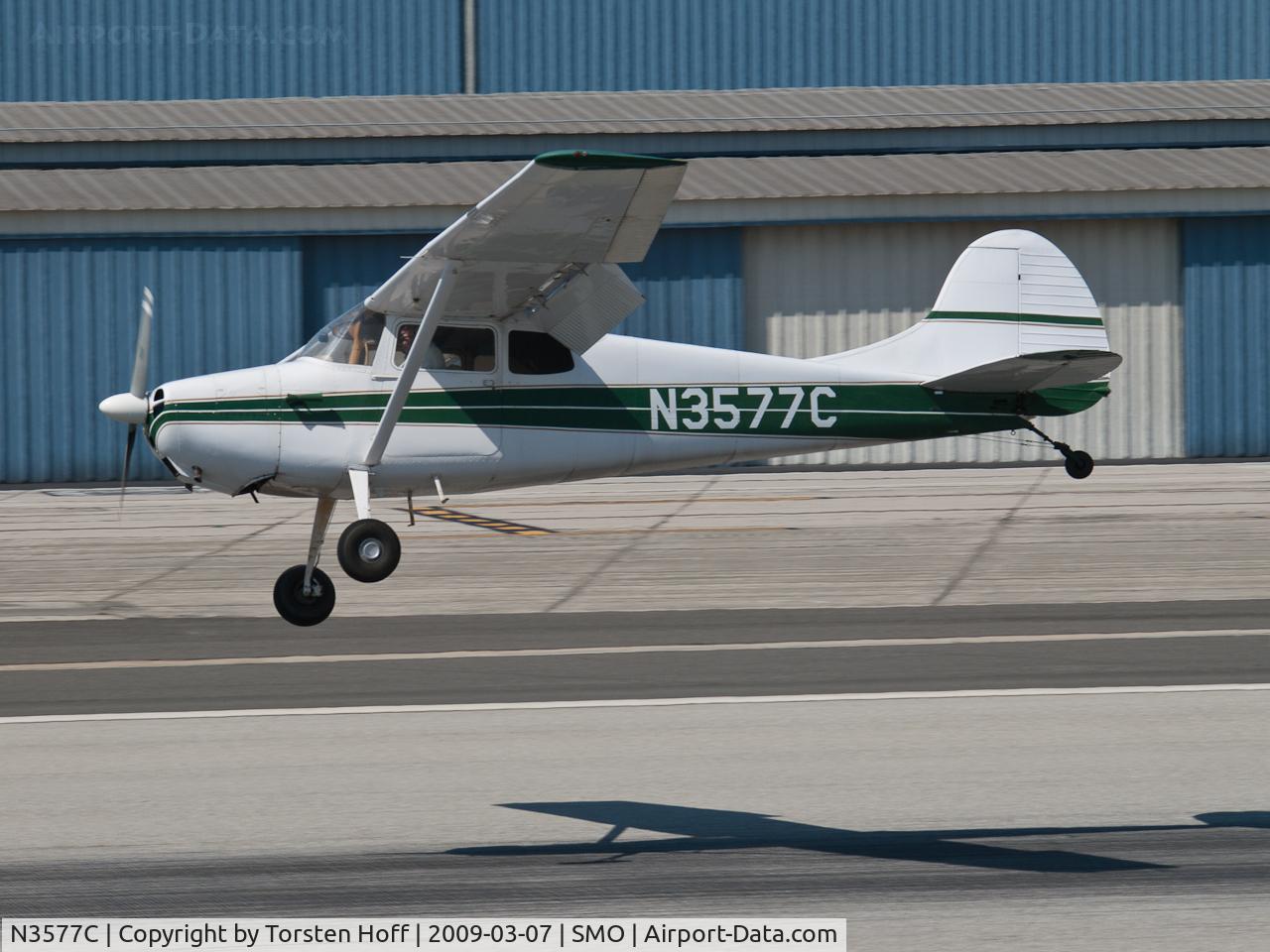 N3577C, 1954 Cessna 170B C/N 26621, N3577C arriving on RWY 21